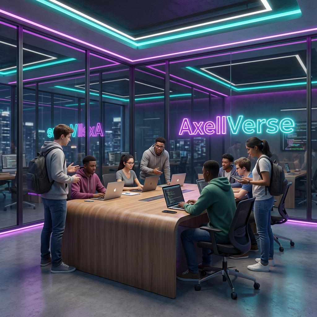 AxellVerse Students in Bootcamp Classroom
